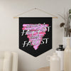 NerdyKeppie "Better a Faggot Than a Fascist" Pink Triangle Pride Pennant. 