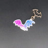 NerdyKeppie-Glow in the Dark Bat Pride Keychain-Bi