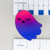 NerdyKeppie-L'il Ghosties Acrylic Pride Pin-Bi