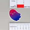 NerdyKeppie-L'il Ghosties Pride Ghost Sticker-Bi