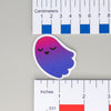 NerdyKeppie L'il Ghosties Pride Sticker. Our Pride ghost stickers measure 3" x 2.5". The vinyl sticker is of a colorful, cute, spoopy ghostie in your choice of pride flags.