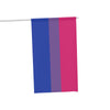 NerdyKeppie Bi Pride Flag (Indoor/Outdoor). A Bisexual Pride flag made from durable, weather-resistant poly canvas: this Pride celebration flag makes a great home decoration or casual cape!