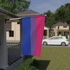 NerdyKeppie Bi Pride Flag (Indoor/Outdoor). A Bisexual Pride flag made from durable, weather-resistant poly canvas: this Pride celebration flag makes a great home decoration or casual cape!