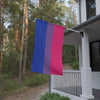 NerdyKeppie Bi Pride Flag (Indoor/Outdoor). A Bisexual Pride flag made from durable, weather-resistant poly canvas: this Pride celebration flag makes a great home decoration or casual cape!