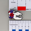 NerdyKeppie Proud to the Bone Cave Bear Skull Pride Enamel Pins. A Cave Bear skull pride enamel pin for our Proud to the Bone project. This prehistoric pin is wearing an adorable crown of flowers!