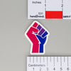 NerdyKeppie-Raised Fist Pride Stickers-Bi