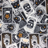 A NerdyKeppie Black Cat Tarot Heat & Cold Packs. A microwaveable heat and cold pack featuring a tarot-themed design, great gift for goths or Halloween-loving friends with, you know, achy joints and stuff.