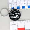 NerdyKeppie-"We Will Outlive Them" Monochrome & Rainbow Gay Pride Judaica Keychain-Black and White