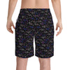 NerdyKeppie Braille Genderfluid Pride Swim Trunks With Pockets. A pair of swim trunks featuring a Braille design in genderfluid pride colors. These genderfluid pride swim trunks are machine washable.