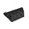 NerdyKeppie Braille Genderqueer Pride Zipper Pouch with T-Bottom. A zippered accessory/makeup bag featuring a t-bottom and a Braille pattern in genderqueer pride colors. This pride zipper pouch is fully lined and comes in two sizes.