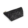 NerdyKeppie Braille Queer Pride Zipper Pouch with T-Bottom. A zippered accessory/makeup bag featuring a t-bottom and a Braille pattern in queer pride colors. This pride zipper pouch is fully lined and comes in two sizes.