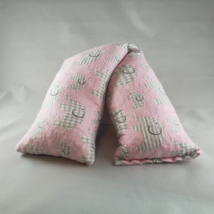 A NerdyKeppie CLOSEOUT Pink Elephant Flannel Heat & Cold Pack. 