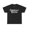 NerdyKeppie "Canonically Bisexual" Cotton Bi Pride Tee Shirt. A unisex cotton tee shirt with a "Canonically Bisexual" design on it in bisexual pride colors. This bi pride tee shirt has a classic fit.