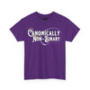 NerdyKeppie "Canonically Non-Binary" Cotton Non-Binary Pride Tee Shirt. A unisex cotton tee shirt with a "Canonically Non-Binary" design on it in non-binary pride colors. This non-binary pride tee shirt has a classic fit.