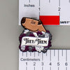 NerdyKeppie Capybara Enamel Ace Pride Pronoun Pins. Our enamel pin features an adorable capybara, a paper scroll with five different pronoun choices, and flowers in asexual pride colors. This pride pin ships from Portland, Oregon.