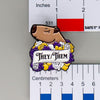 NerdyKeppie Capybara Enamel Non-Binary Pride Pronoun Pins. Our enamel pin features an adorable capybara, a paper scroll with six different pronoun choices, and flowers in non-binary pride colors. This pride pin ships from Portland, Oregon.