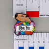 NerdyKeppie Capybara Enamel Spirit of '77 Pride Pronoun Pins. Our enamel pin features an adorable capybara, a paper scroll with six different pronoun choices, and flowers in Spirit of '77 pride colors. This pride pin ships from Portland, Oregon.