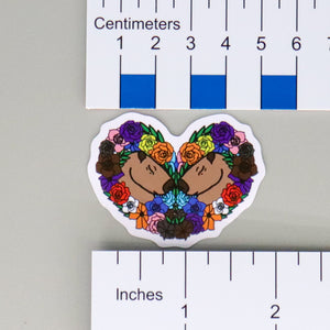 NerdyKeppie-Capybara Heart Pride Sticker-