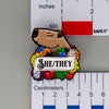 NerdyKeppie Capybara More Color More Pride "She / They" Pronoun Enamel Pins. Our Capybara More Color More Pride "She / They" Pronoun Enamel Pins feature a cute capybara, "She / They" pronouns, and flowers in More Color More Pride colors. These pins ship from Portland, Oregon USA.