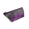 NerdyKeppie Carina Nebula Ace Pride Zipper Pouch with T-Bottom. A zippered accessory/makeup bag featuring a t-bottom and a Carina Nebula pattern in asexual pride colors. This ace pride zipper pouch is fully lined and comes in two sizes.