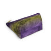 NerdyKeppie Carina Nebula Non-Binary Pride Zipper Pouch with T-Bottom. A zippered accessory/makeup bag featuring a t-bottom and a Carina Nebula pattern in non-binary pride colors. This non-binary pride zipper pouch is fully lined and comes in two sizes.