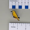 NerdyKeppie Cattle Tyrant Enamel Pins. Our Cattle Tyrant feature an adorable cattle tyrant bird. Each pin uses soft enamel color fill on a black metal backing and ships from Portland, Oregon USA.