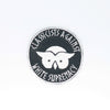 NerdyKeppie's Classicists "Educators Against White Supremacy" Embroidered Patch are stitched on black duck cloth and backed by sturdy vinyl fuse.