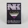 NerdyKeppie Console Pride 8-Bit Heart Pride Enamel Pins. Adorable pride enamel pins in the shape of 8-bit hearts like video game sprites. Show your pride!