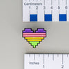 NerdyKeppie Console Pride 8-Bit Heart Pride Enamel Pins. Adorable pride enamel pins in the shape of 8-bit hearts like video game sprites. Show your pride!
