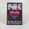 NerdyKeppie Console Pride 8-Bit Heart Pride Enamel Pins. Adorable pride enamel pins in the shape of 8-bit hearts like video game sprites. Show your pride!