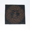 NerdyKeppie's Copper BONEYARD Celtic Knotwork Tree Of Life Embroidered Patch are stitched on black duck cloth and backed by sturdy vinyl fuse.