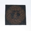 NerdyKeppie's Copper Celtic Knotwork Tree Of Life Embroidered Patch are stitched on black duck cloth and backed by sturdy vinyl fuse.