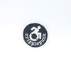 NerdyKeppie's "Cripplepunk" Embroidered Disability Pride Patch are stitched on black duck cloth and backed by sturdy vinyl fuse.