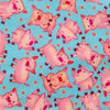 A NerdyKeppie Cute Little Piggies Being Clean and Having Personalities Flannel Heat & Cold Packs. A microwaveable heat and cold pack featuring a pig-themed design, great gift for animal loving friends with, you know, achy joints and stuff.