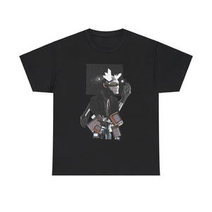 NerdyKeppie "Cyberpunk Rebirth" - Alex Smith Original Cotton Tee Shirt. A t-shirt featuring an Afro-futurist collage by artist Alex Smith. Profits from this tee shirt benefit Jake's gender-affirming surgeries.