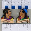 NerdyKeppie David & Jonathan Historically Queer Enamel Pride Pin Set. Our NerdyKeppie Historically Queer Pride enamel pin features David and Jonathan surrounded by flowers in rainbow pride colors. These pride pins ships from Portland, Oregon.