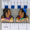 NerdyKeppie David & Jonathan Historically Queer Pride Enamel Pin. Our NerdyKeppie Historically Queer Pride enamel pin features David & Jonathan surrounded by stylized wildflowers and olive leaves in rainbow gay pride colors. This pride pin ships from Portland, Oregon.