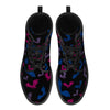 NerdyKeppie Engraved Bats Synthetic Leather Bi Pride Boots. 