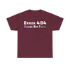 NerdyKeppie "Error 404 Gender Not Found" Cotton Genderqueer Pride Tee Shirt. A unisex cotton tee shirt with an "Error 404 Gender Not Found" design on it in genderqueer pride colors. This genderqueer pride tee shirt has a classic fit.