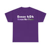 NerdyKeppie "Error 404 Gender Not Found" Cotton Genderqueer Pride Tee Shirt. A unisex cotton tee shirt with an "Error 404 Gender Not Found" design on it in genderqueer pride colors. This genderqueer pride tee shirt has a classic fit.