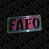 NerdyKeppie FAFO Survival By Snark Pride Enamel Pins. An enamel pin for our Survival By Snark project! This pin is 1.25" inches across and ships from Portland, Oregon USA.