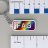 NerdyKeppie-"FAG" Mirrored Pride Keychain-Gay Men's / MLM