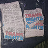 NerdyKeppie Fags/Dykes For Trans Rights Transgender Pride Sticker. A 4" indoor/outdoor sticker reading Fags or Dykes For Trans Rights. A great Pride or coming out gift! Cover The World In Stickers - buy more & get more discounts. 