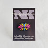 NerdyKeppie Faith & Pride Lotus Enamel Pins. A Lotus design for our Faith & Pride enamel pins collection, available in a wide variety of pride flag designs!