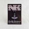 NerdyKeppie Faith & Pride Mjolnir Enamel Pins. A Mjolnir knotwork design for our Faith & Pride enamel pins collection, available in a wide variety of pride flag designs!