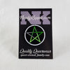 NerdyKeppie Faith & Pride Pentacle Enamel Pin. A Pentacle design for our Faith & Pride enamel pins collection, available in a wide variety of pride flag designs!