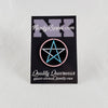 NerdyKeppie Faith & Pride Pentacle Enamel Pin. A Pentacle design for our Faith & Pride enamel pins collection, available in a wide variety of pride flag designs!