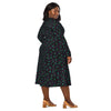 A person wearing a NerdyKeppie Faygele Little Bird Gay Pride Long Sleeve Midi Dress With Pockets. 