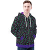 NerdyKeppie Faygele Little Bird Lightweight Gay Pride Zip Up Hoodie. A black hooded pride flag sweatshirt with zipper and two front pockets. This Spirit of '77 pride hoodie has a Faygele Little Bird design on its sleeves and inside its hood!.