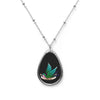 Faygele Little Bird Rainbow Gay Pride Oval Necklace